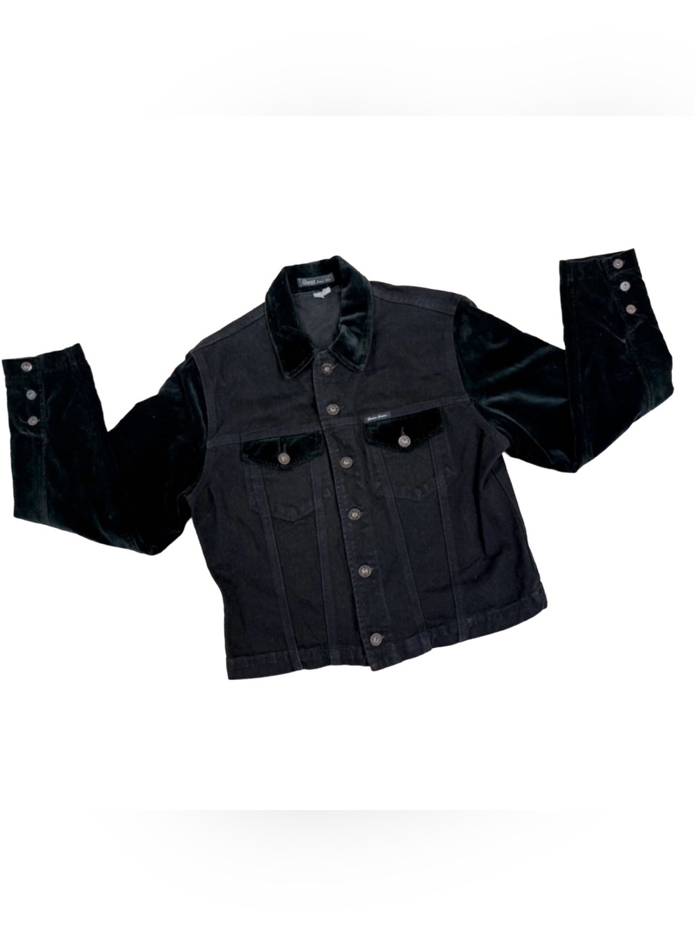 Y2K  Guess USA Denim & Velour Jacket